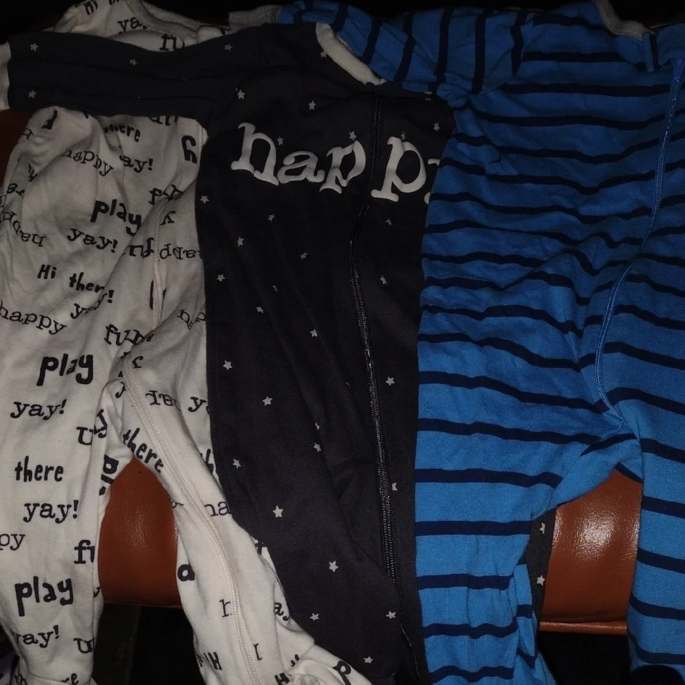 Kids Pajamas Set - Blue and White